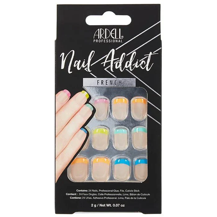 Ardell Nail Addict - French Rainbow False Nails