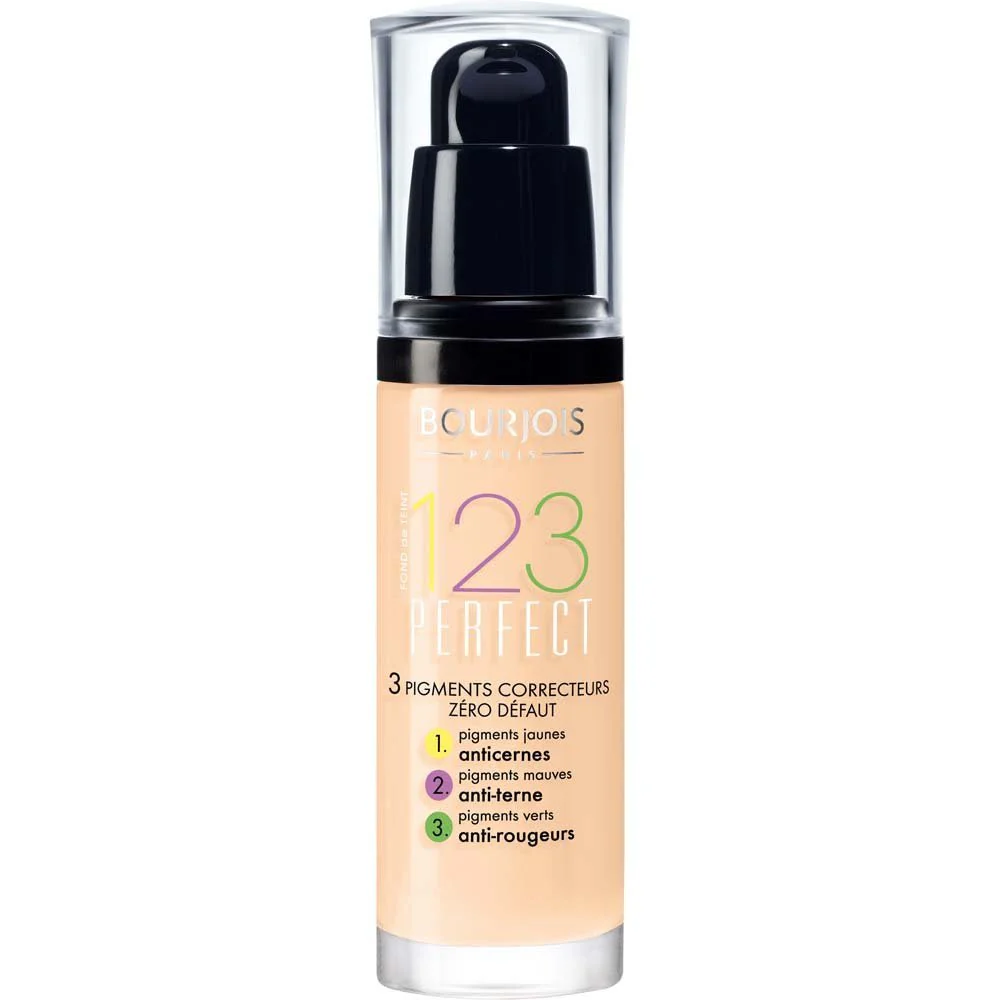 Bourjois 123 Perfect Foundation Flawless Complexion Up To 16Hr - 51 Light Vanilla