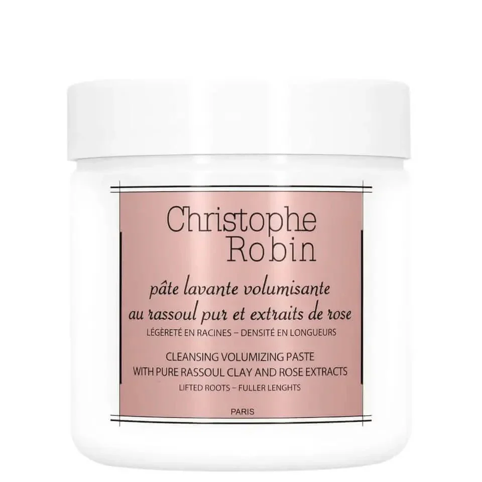Christophe Robin Cleansing Volumizing Paste With Pure Rassoul Clay And Rose Extracts 250ml