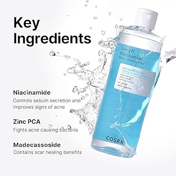 CosRx Low pH Niacinamide Micellar Cleansing Water 400ml - Image 3