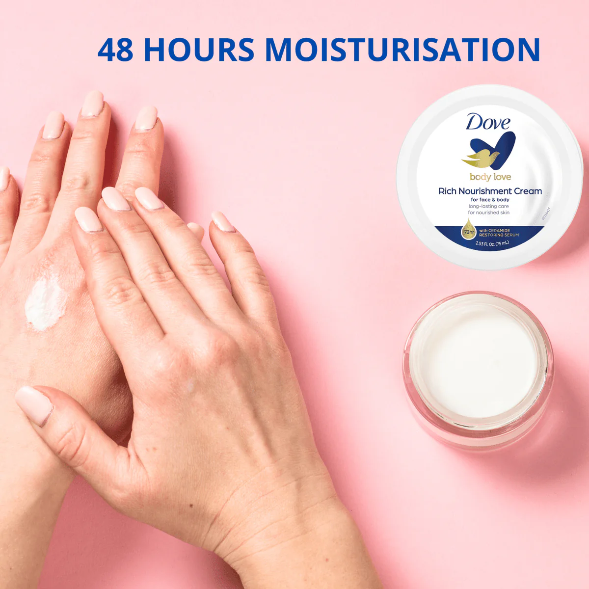 Dove Nourishing Body Care Cream - 75ml - Image 2
