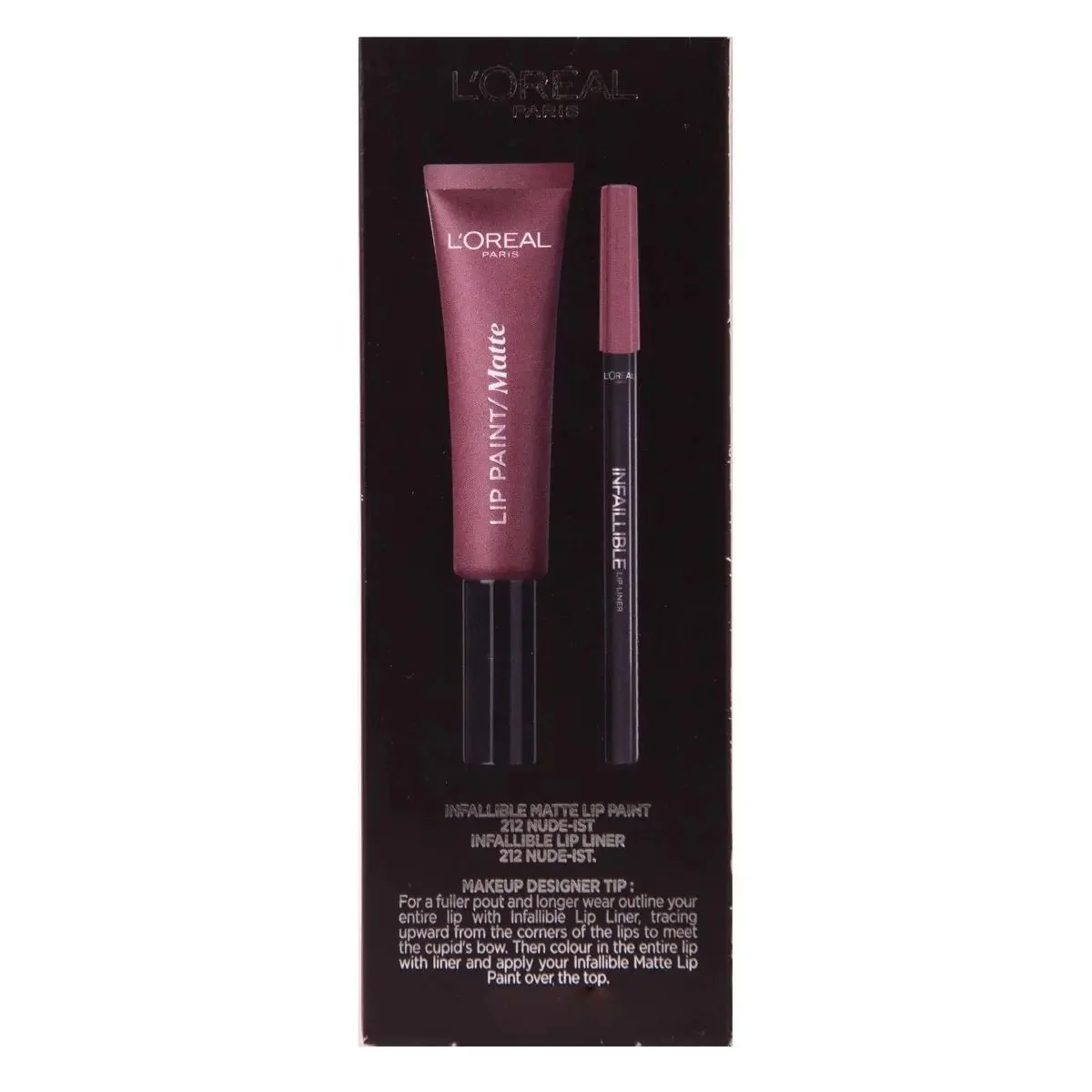 L'Oreal Lip Kit Paint Matte Liquid Lipstick & Lip Liner - Image 3