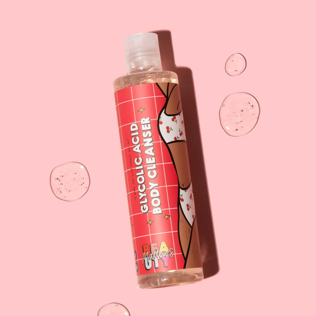Mallows Beauty Glycolic Acid Body Cleanser - 250ml - Image 2