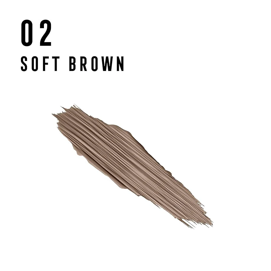 Max Factor Brow Revival Densifying Brow Mascara - 002 Soft Brown - Image 2