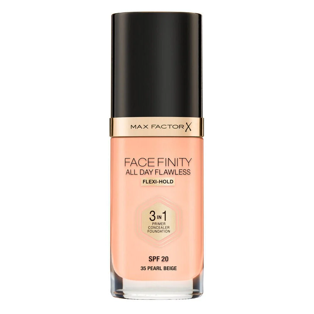 Max Factor Face Finity 3 In 1 All Day Flawless Foundation - 35 Pearl Beige