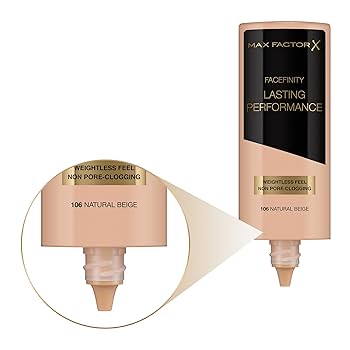 Max Factor Facefinity Lasting Performance Foundation - 106 Natural Beige - Image 3