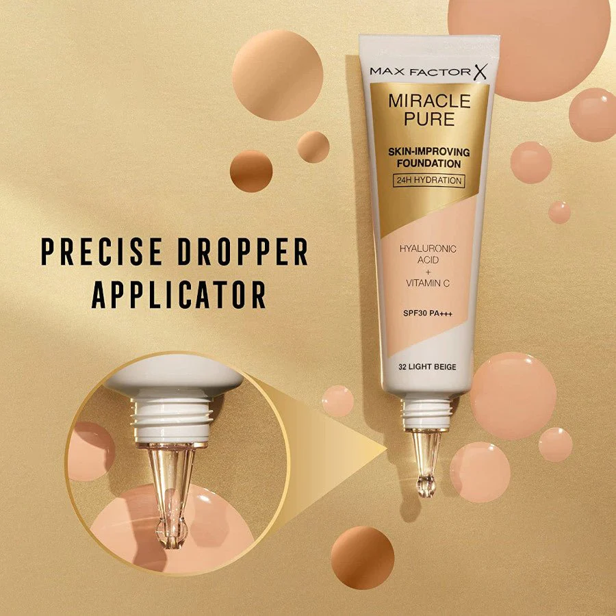 Max Factor Miracle Pure Foundation - 70 Warm Sand - Image 3