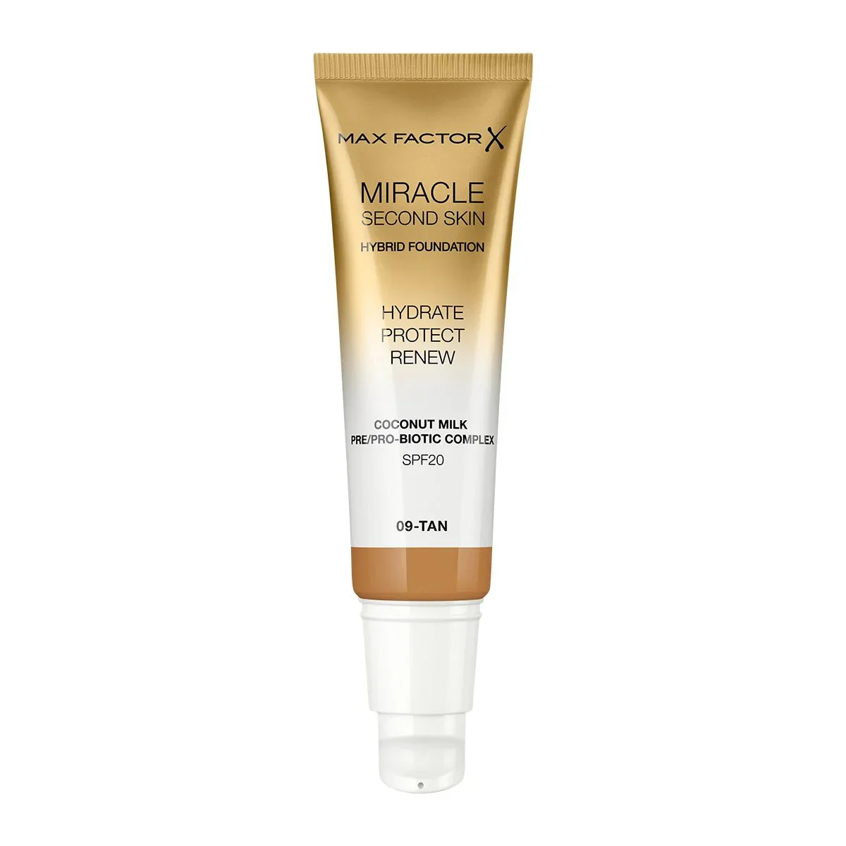 Max Factor Miracle Second Skin Hybrid Foundation - 09 Tan