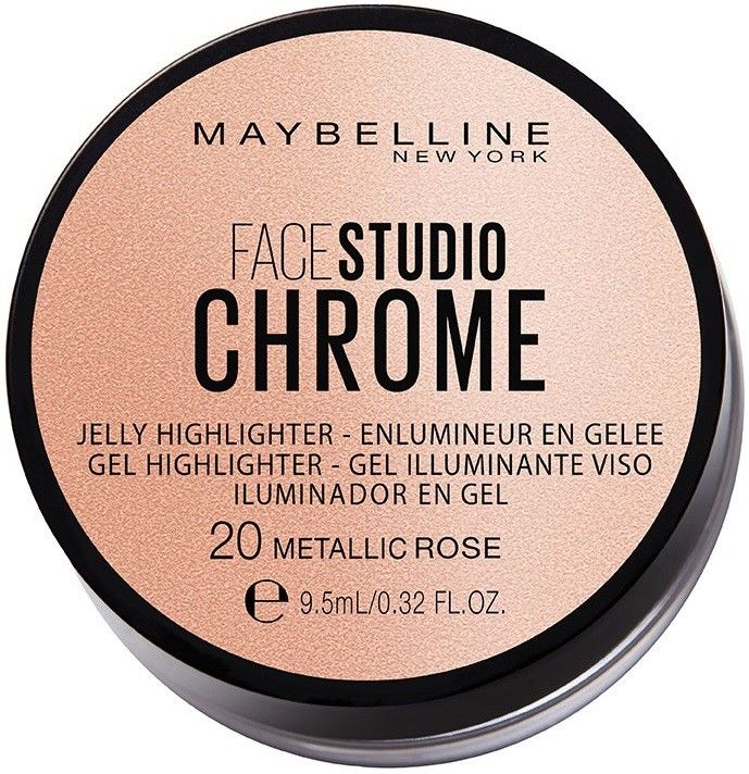Maybelline Face Studio Chrome Jelly Highlighter 20 Metallic Rose
