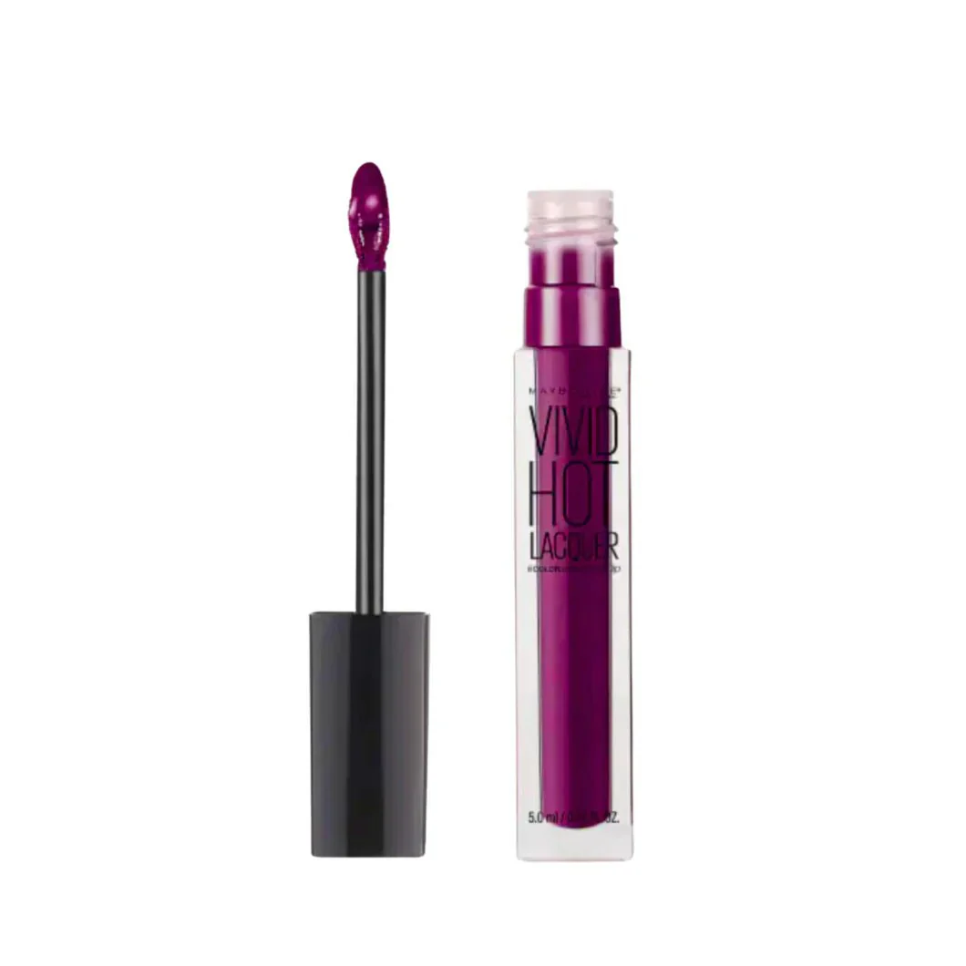 Maybelline Vivid Hot Lacquer Lipstick - 76 Obsessed - Image 3