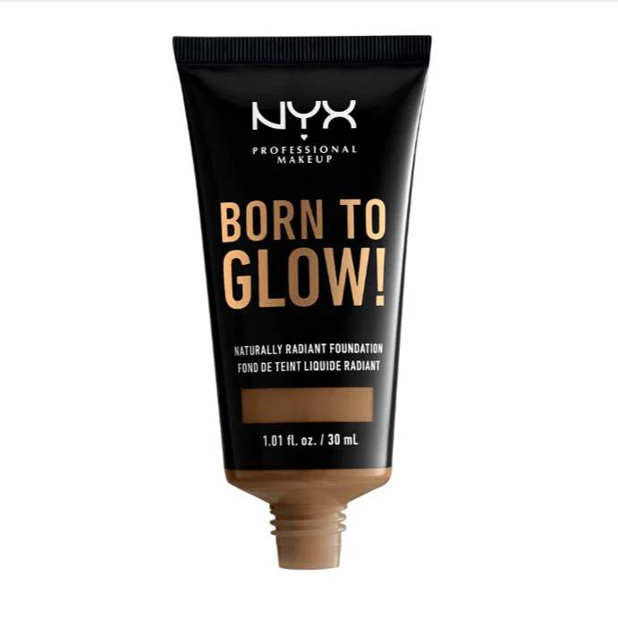 NYX Professional Makeup Born To Glow Naturally Radiant Foundation - 18 Deep Sable - Image 2
