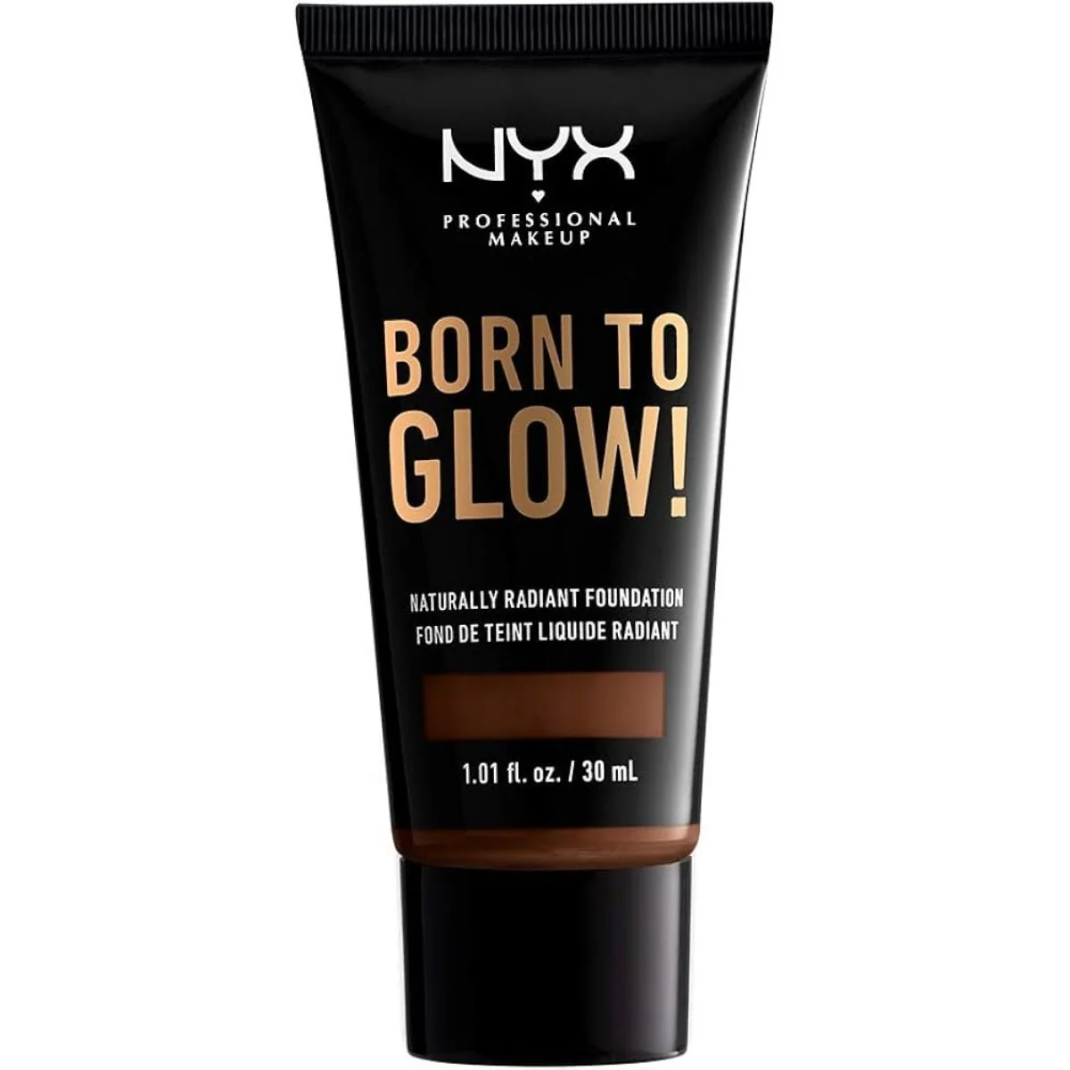 NYX Professional Makeup Born To Glow Naturally Radiant Foundation - 22.7 Deep Walnut