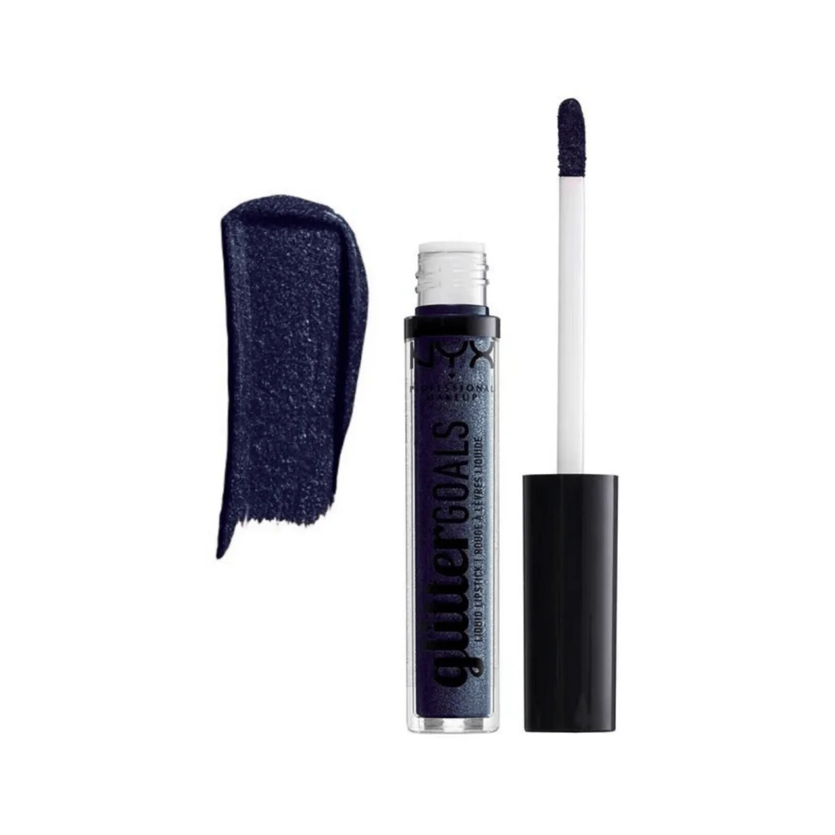 NYX Professional Makeup Glitter Goals Liquid Lipstick - 09 Oil Spill - Image 2