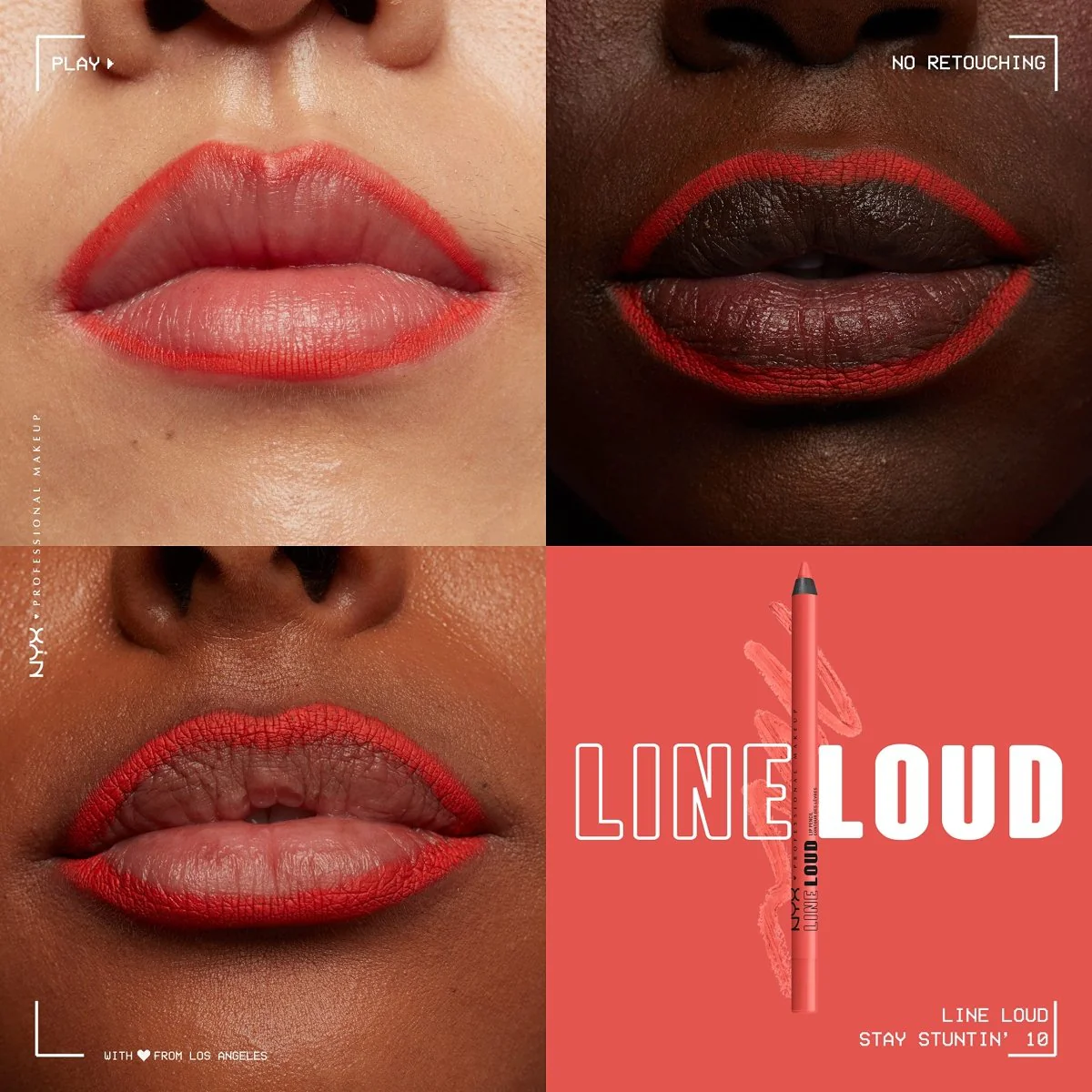 NYX Professional Makeup Line Loud Lip Pencil - 10 Stay Stuntin' - Image 2