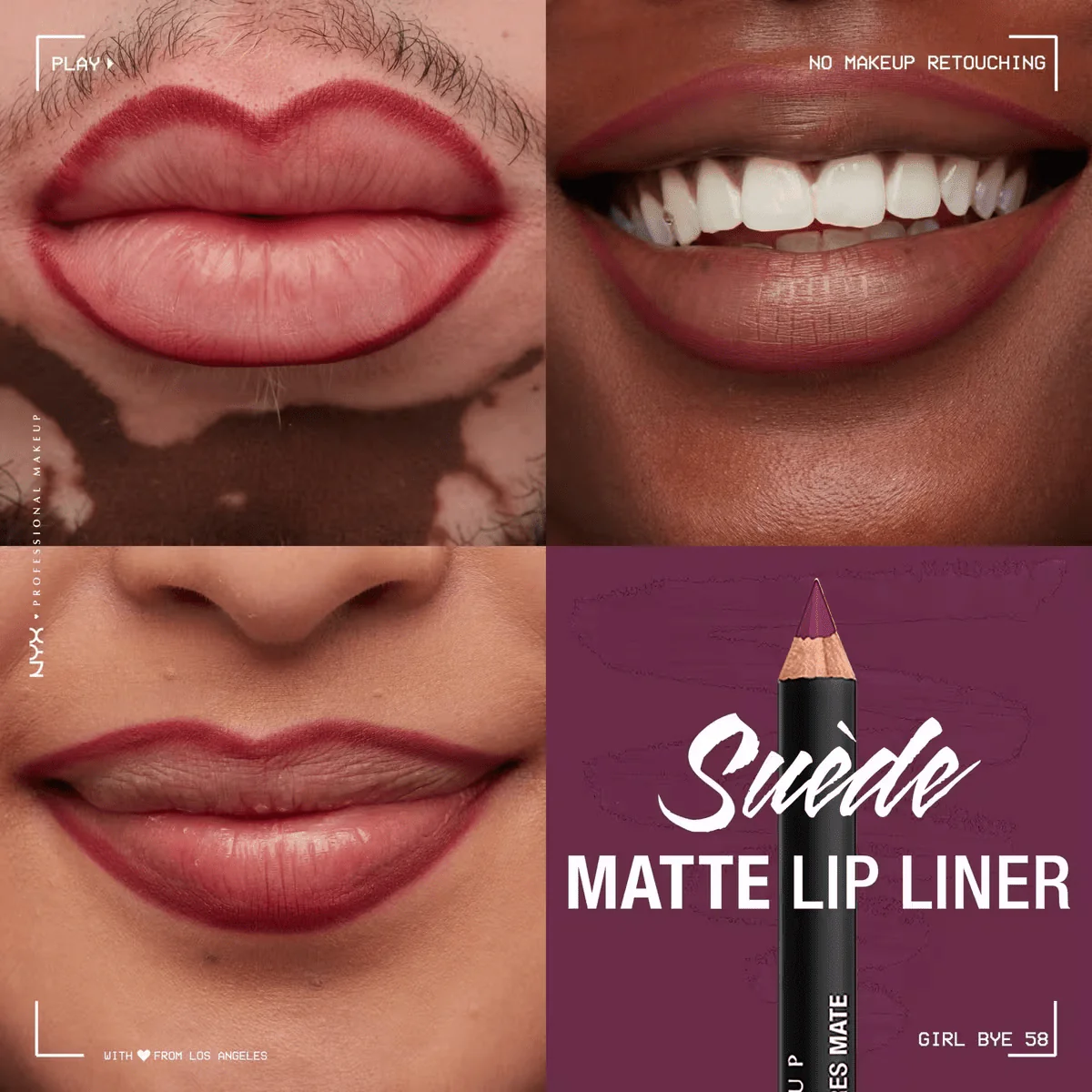 NYX Professional Makeup Suede Matte Lip Liner - 58 Girl, Bye - Image 3