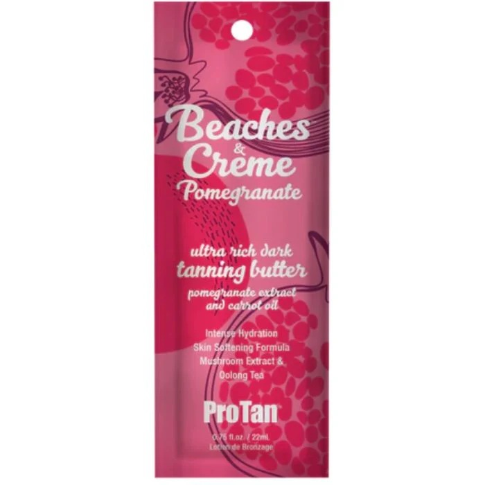 Pro Tan Beaches and Creme Pomegranate Tanning Intensifier Butter Sachet 22ml
