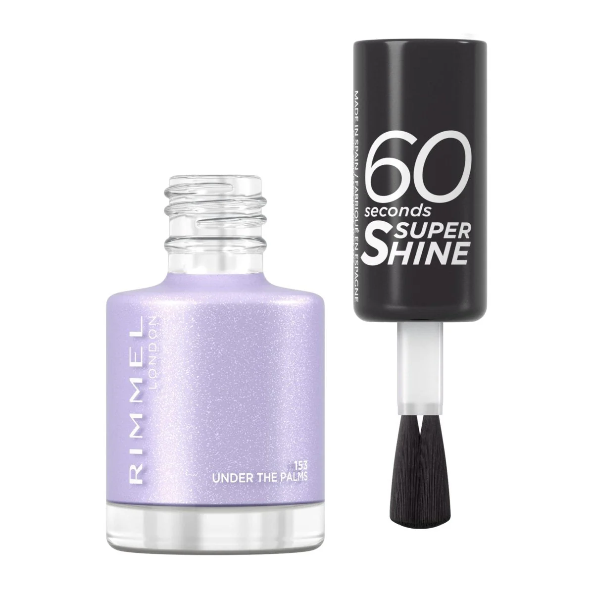 Rimmel 60 Seconds Super Shine Nail Polish - 153 Under The Palms - Image 2