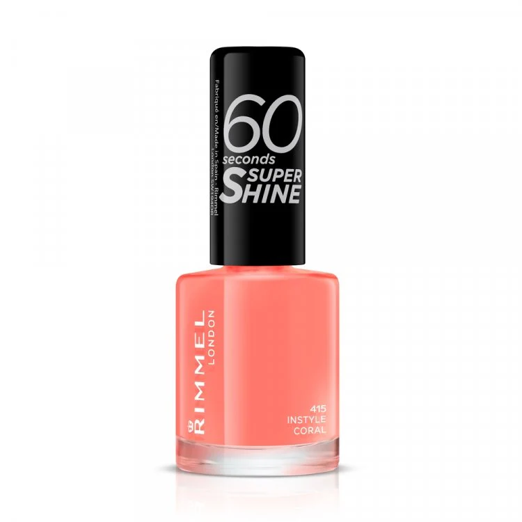 Rimmel 60 Seconds Super Shine Nail Polish - 415 Instyle Coral