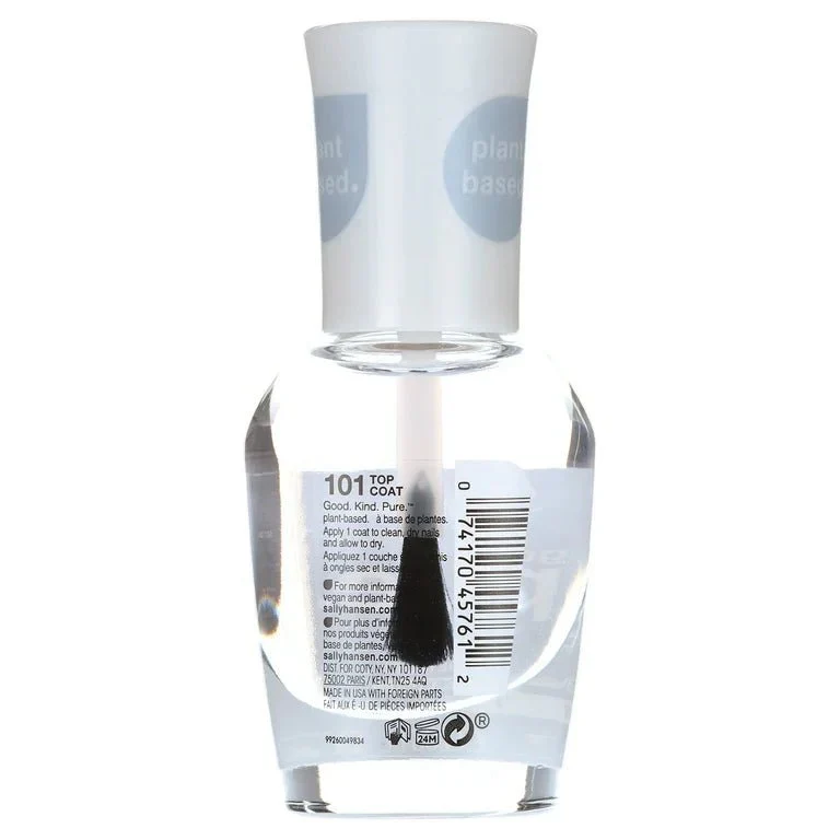Sally Hansen Good Kind Pure Lasting Color Nail Polish - 101 Top Coat - Image 3